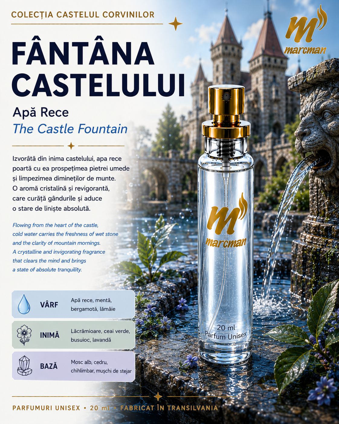 Fantana Castelului parfum unisex 20 ml